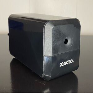 X-Acto Office Electric Pencil Sharpener, AC-Powered, 3" x 6" x 4" Charcoal Black